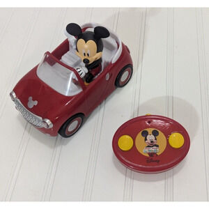 Disney Mickey Mouse Clubhouse Red Roadster Remote Control Car With Remote